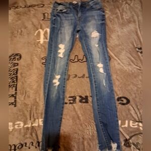 Distressed Blue Women's Jeans 3